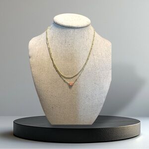 Kendra Scott Emilie Two Strand Necklace in Pink Illusion